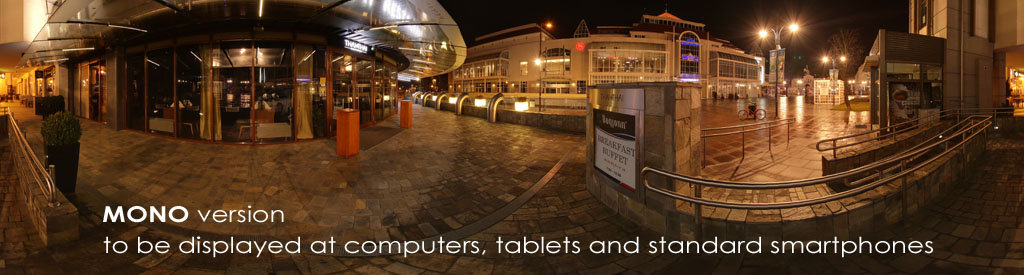 AeroPANO.com - STEREOSCOPIC (3D) SPHERICAL PANORAMAS - MONO version of the panorama - only a single eye view.